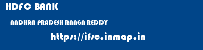 HDFC BANK  ANDHRA PRADESH RANGA REDDY    ifsc code